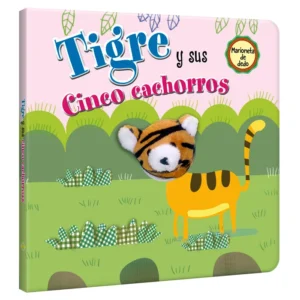 Tigre y sus Cinco Cachorros – Títere de Dedo
