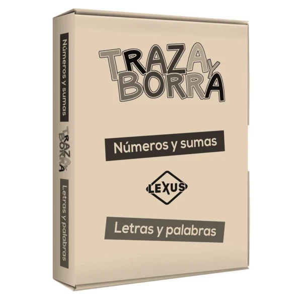 Traza y Borra, Letras y Palabras, Números y Sumas