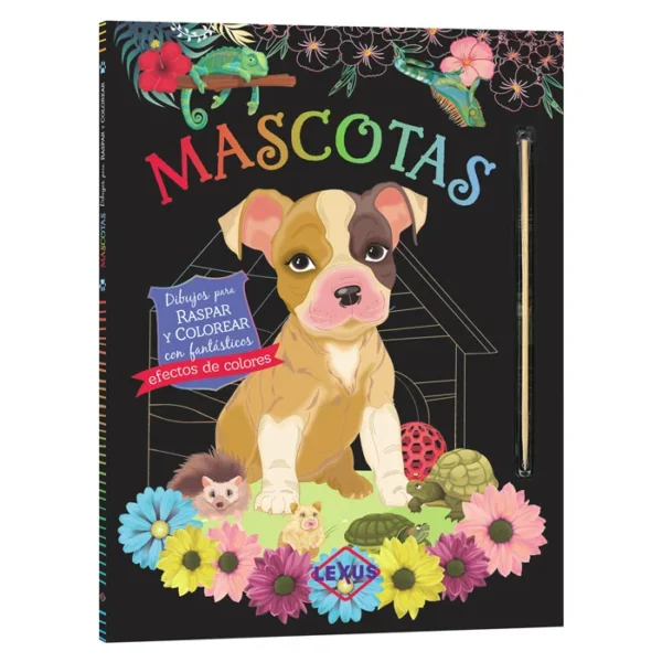 Mascotas – Colección Raspar y Colorear